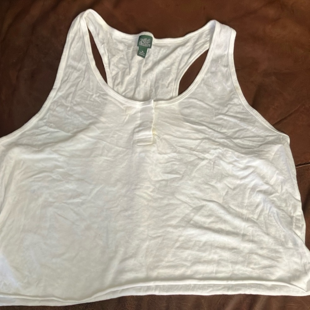 White Sleeveless Top